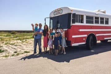 famille nomade bus