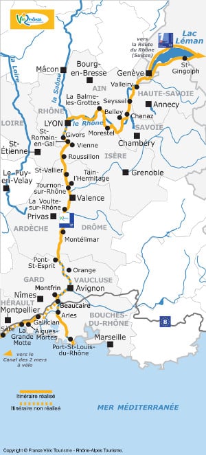 itinéraire voyage vélo France