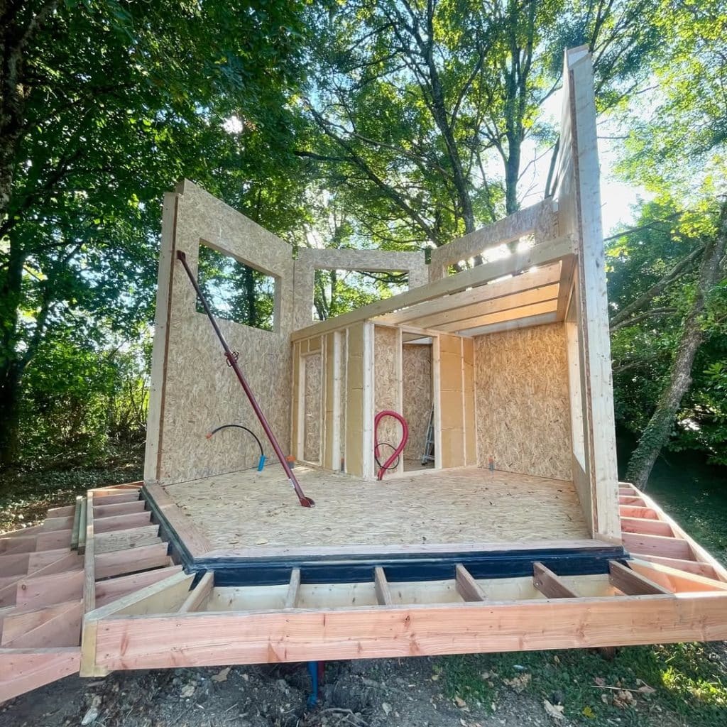 tiny house en construction