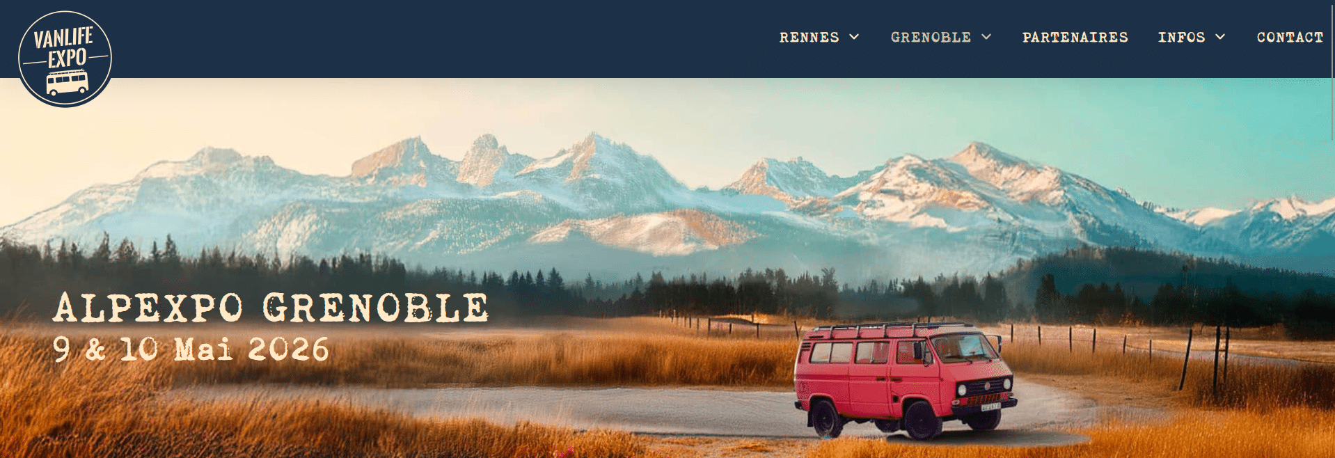 Visuel événement vanlife expo Grenoble