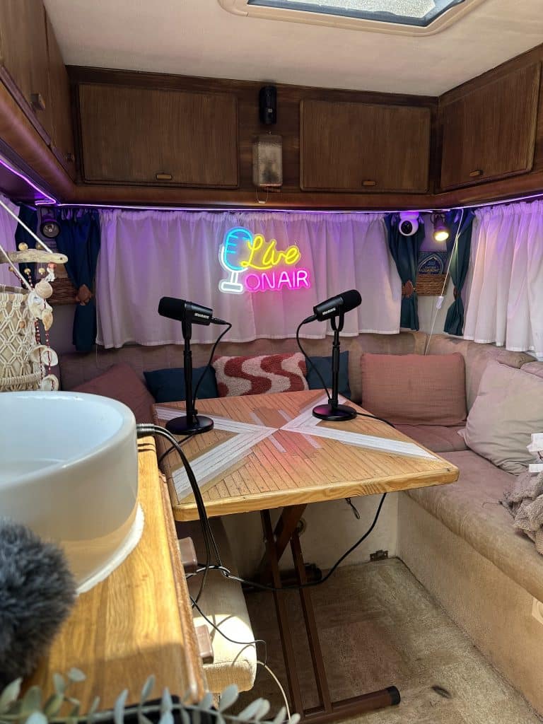 podcast en camping car