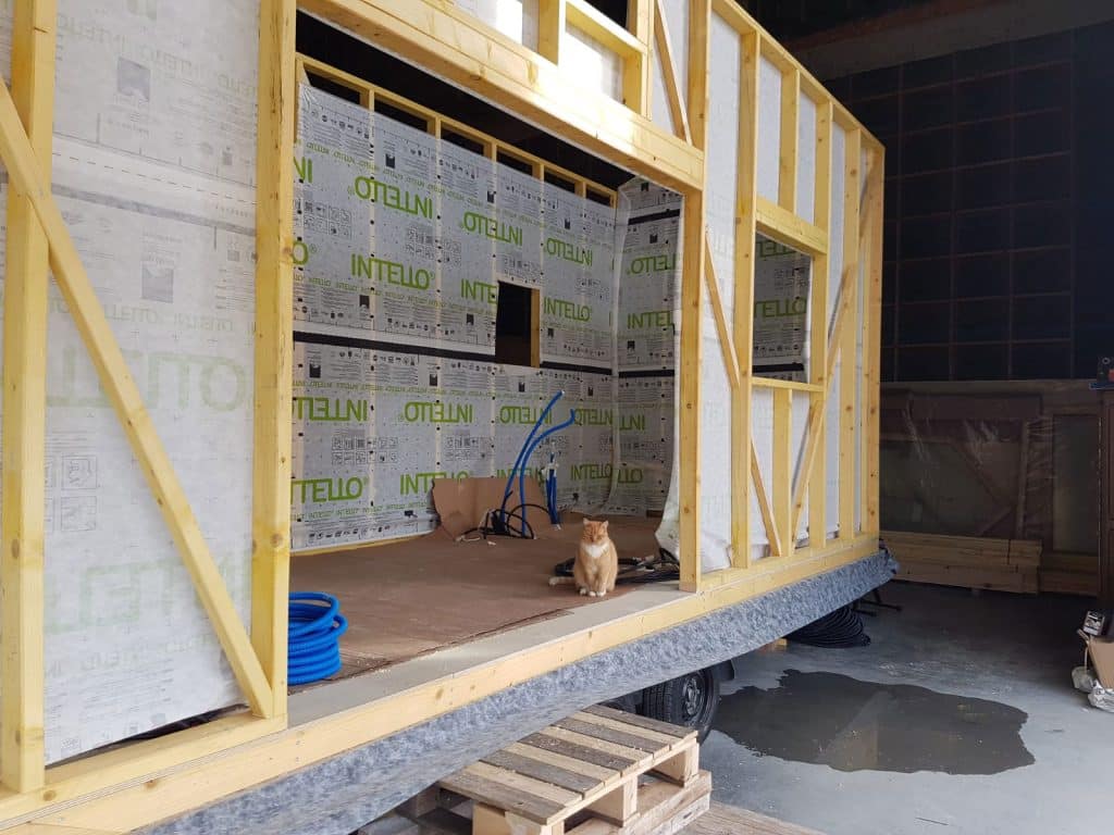contreventement des murs tiny house