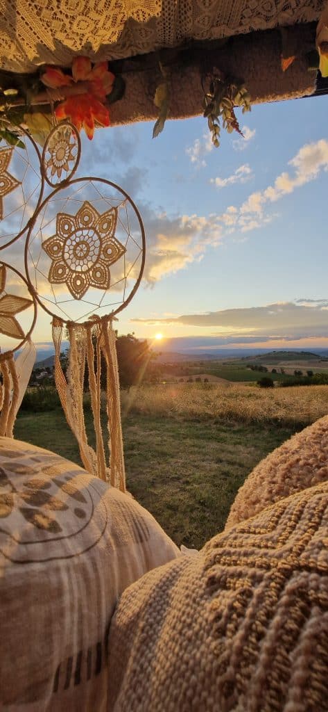 vue depuis un spot en van