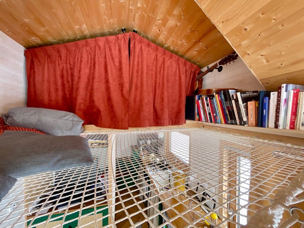le filet pour aménager un petit espace comme une tiny house