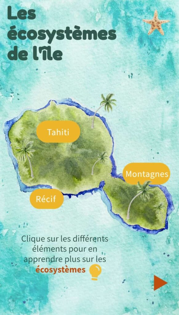 Sensibiliser les enfants à la biodiversité : les écosystèmes de l'île de Tahiti